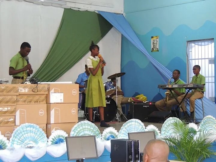 Alumni association outreach at Norman Manley High School